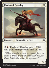 Firehoof Cavalry (Khans of Tarkir) Light Play
