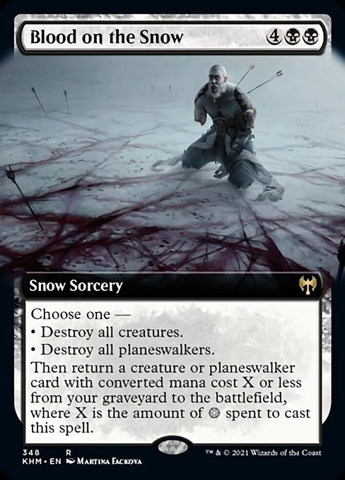 Blood on the Snow (Extended Art) (Kaldheim) Light Play Foil