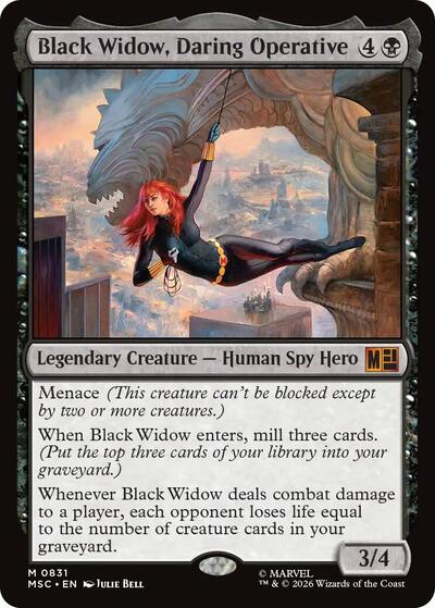 Black Widow, Daring Operative (Commander: Marvel Super Heroes) Light Play