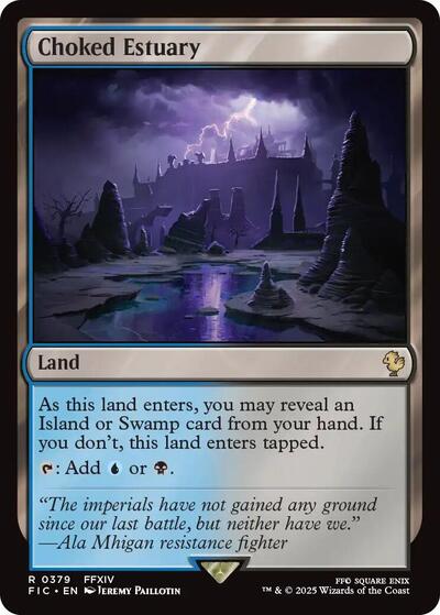 Choked Estuary (Commander: FINAL FANTASY) Light Play