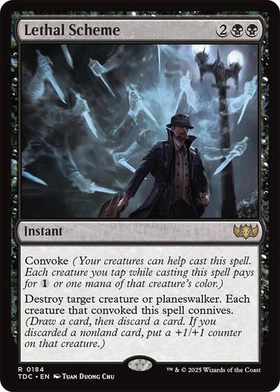 Lethal Scheme (Commander: Tarkir: Dragonstorm) Light Play