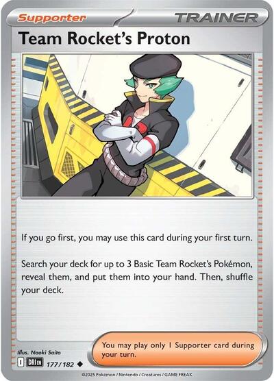 Team Rocket's Proton - 177 (SV10: Destined Rivals) Light Play