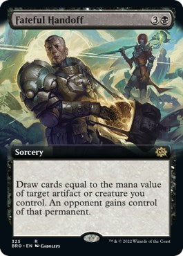 Fateful Handoff (Extended Art) (The Brothers' War) Light Play
