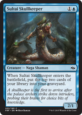 Sultai Skullkeeper (Fate Reforged) Light Play