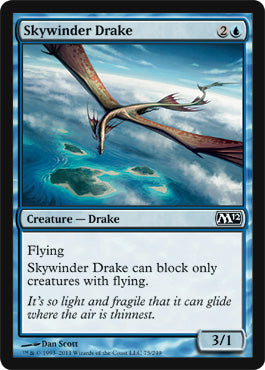 Skywinder Drake (Magic 2012 Core Set) Light Play