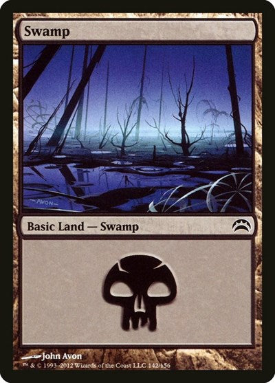 Swamp (142) (Planechase 2012) Light Play