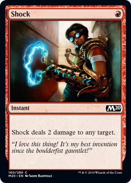 Shock (Magic 2020 Core Set) Light Play