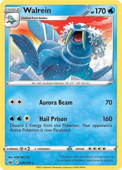 Walrein (SWSH06: Chilling Reign) Medium Play