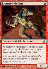 Frenzied Goblin (Ravnica) Light Play