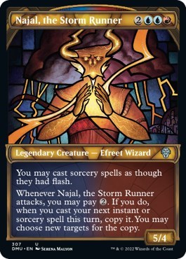 Najal, the Storm Runner (Showcase) (Dominaria United) Light Play