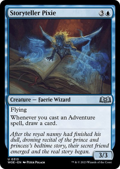 Storyteller Pixie (Wilds of Eldraine) Light Play
