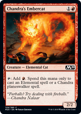 Chandra's Embercat (Magic 2020 Core Set) Light Play