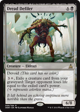 Dread Defiler (Oath of the Gatewatch) Light Play Foil