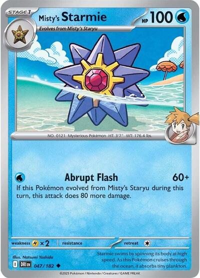Misty's Starmie (SV10: Destined Rivals) Light Play Reverse Holofoil