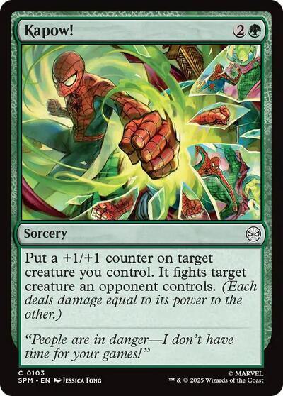 Kapow! (Marvel's Spider-Man) Light Play Foil