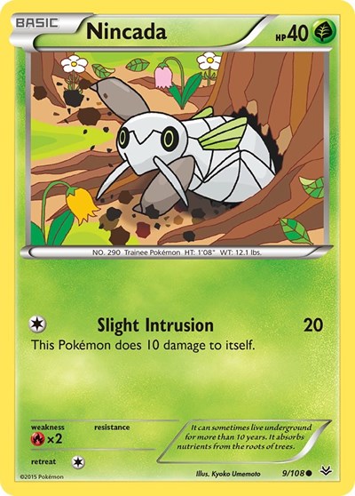 Nincada (XY Roaring Skies) Medium Play Reverse Holofoil