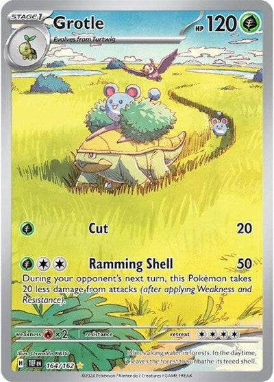 Grotle - 164 (SV05: Temporal Forces) Light Play Holofoil