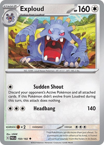 Exploud (Scarlet and Violet: Paradox Rift) Light Play Reverse Holofoil
