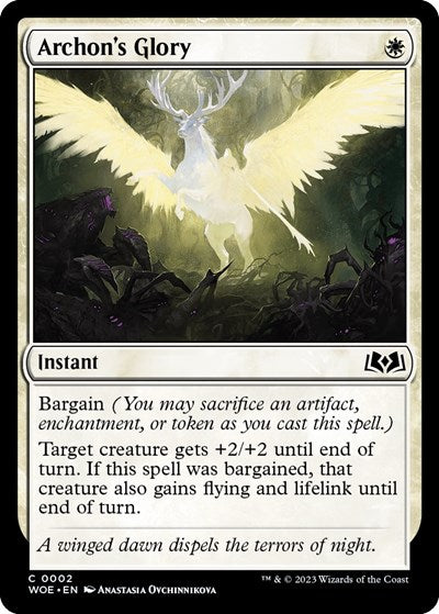 Archon's Glory (Wilds of Eldraine) Light Play Foil