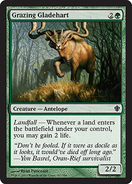 Grazing Gladehart (Commander 2013 Edition) Light Play