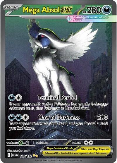 Mega Absol ex - 180 (ME01: Mega Evolution) Near Mint Holofoil