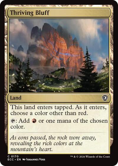 Thriving Bluff (Commander: Lorwyn Eclipsed) Light Play