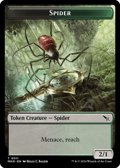Spider Token (Murders at Karlov Manor) Light Play