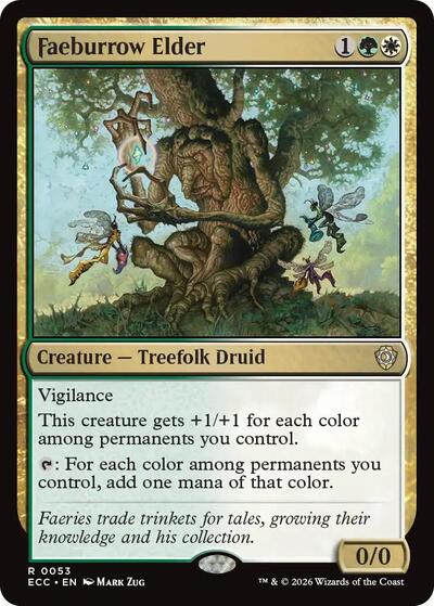 Faeburrow Elder (Commander: Lorwyn Eclipsed) Light Play