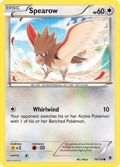Spearow (XY - Phantom Forces) Light Play