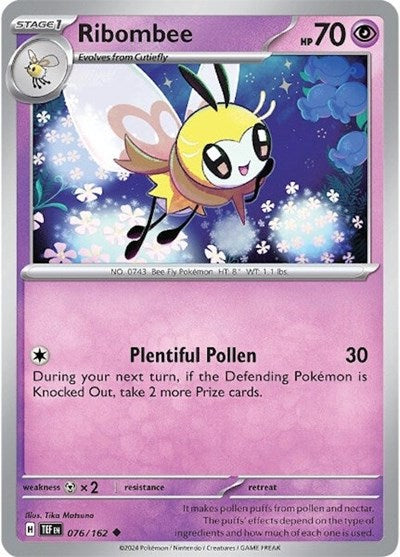 Ribombee (SV05: Temporal Forces) Light Play Reverse Holofoil