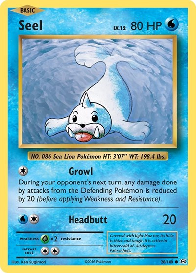 Seel (XY - Evolutions) Light Play Reverse Holofoil