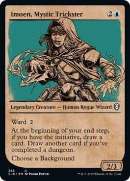 Imoen, Mystic Trickster (Showcase) (Commander Legends: Battle for Baldur's Gate) Light Play