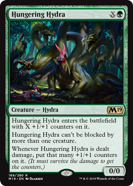 Hungering Hydra (Magic 2019 Core Set) Light Play