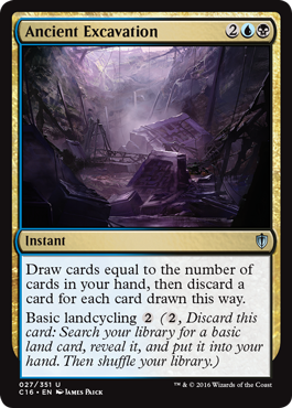 Ancient Excavation (Commander 2016 Edition) Light Play