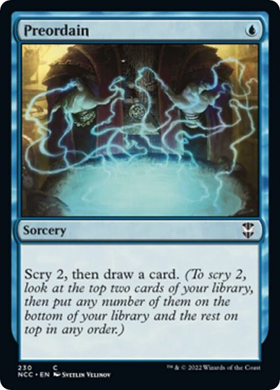 Preordain (Commander: Streets of New Capenna) Light Play