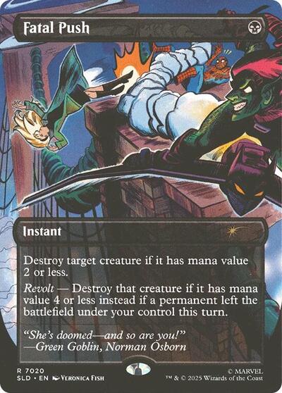 Fatal Push (7020) (Secret Lair) Light Play