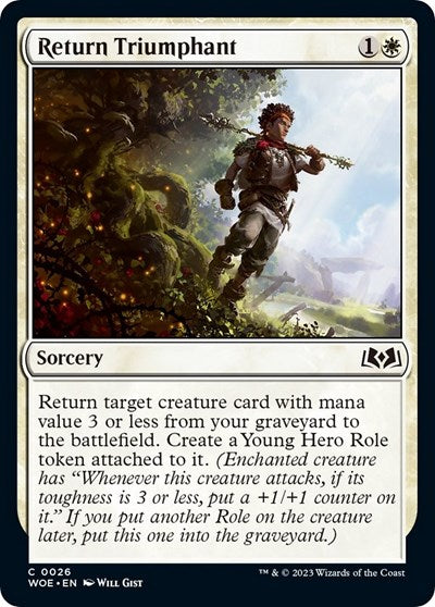 Return Triumphant (Wilds of Eldraine) Light Play
