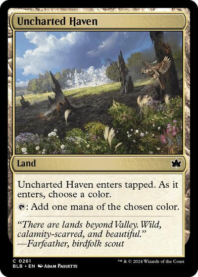 Uncharted Haven (Bloomburrow) Light Play Foil