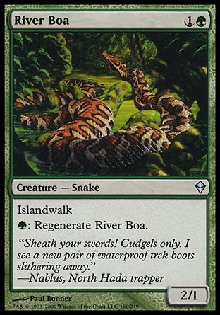 River Boa (Zendikar) Heavy Play