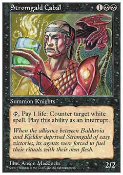 Stromgald Cabal (5th Edition) Light Play