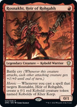 Rosnakht, Heir of Rohgahh (Commander: Dominaria United) Light Play
