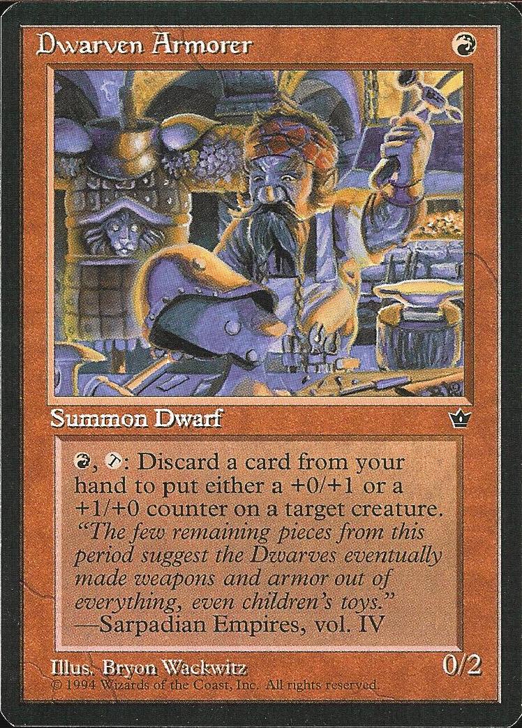 Dwarven Armorer (Fallen Empires) Light Play