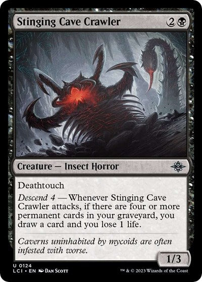 Stinging Cave Crawler (The Lost Caverns of Ixalan) Light Play Foil
