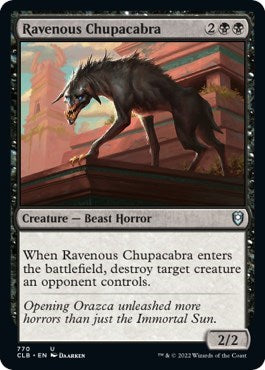 Ravenous Chupacabra (Commander Legends: Battle for Baldur's Gate) Light Play