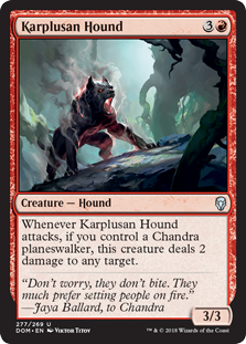 Karplusan Hound (Dominaria) Light Play