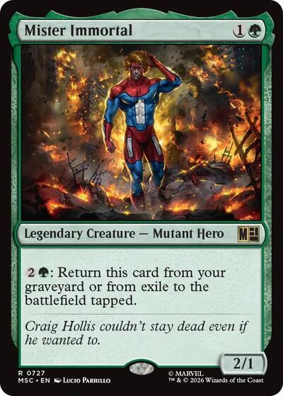 Mister Immortal (Commander: Marvel Super Heroes) Light Play Foil