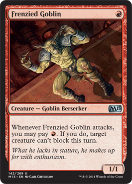 Frenzied Goblin (Magic 2015 Core Set) Light Play