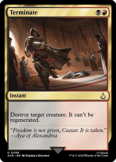 Terminate (Universes Beyond: Assassin's Creed) Light Play Foil