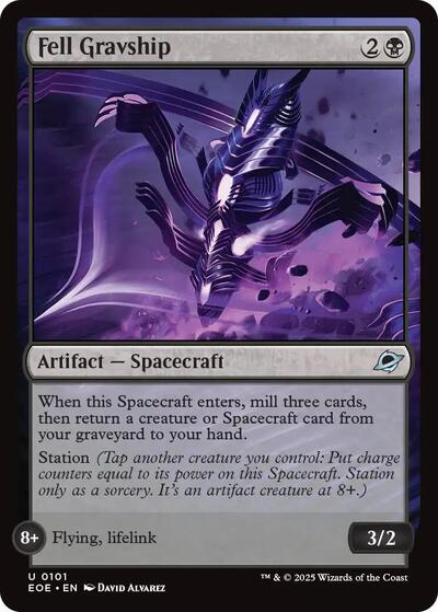 Fell Gravship (Edge of Eternities) Light Play Foil