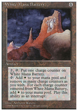 White Mana Battery (4th Edition) Light Play